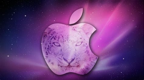 Apple With Lion Face In Purple Background Hd Macbook Wallpapers Hd