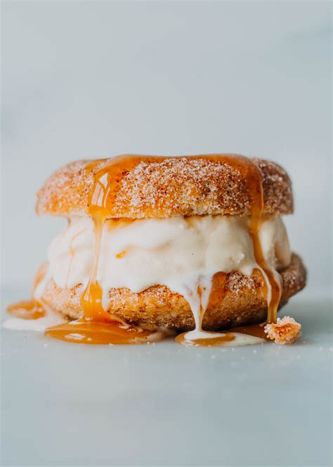 Cinnamon Sugar Donut Ice Cream Sandwich The Sweet And Simple Kitchen