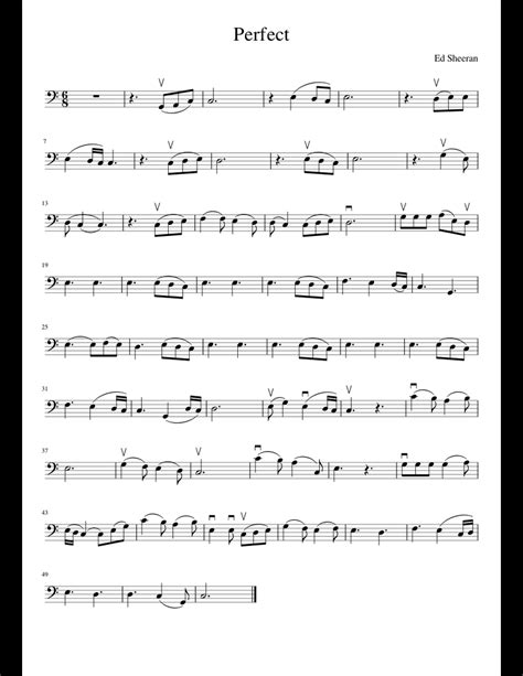 Perfect Sheet Music For Cello Download Free In Pdf Or Midi