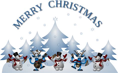 Clipart Merry Christmas Card Front