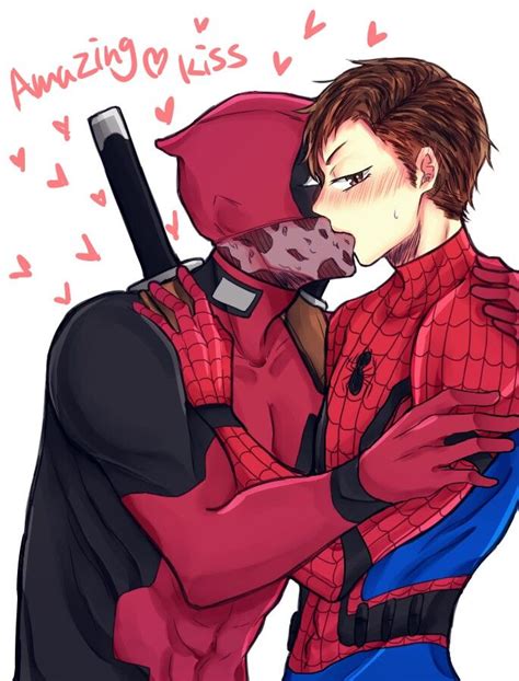 Anyone Else Notice That Thisamazing Kiss Isnt Very Amazing Spideypool Deadpool And