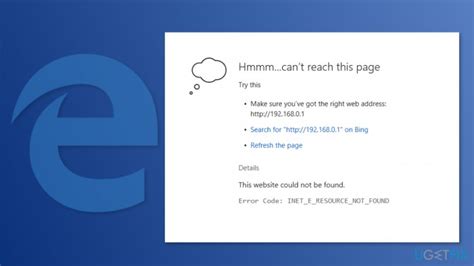How To Fix Inet E Resource Not Found Error On Windows