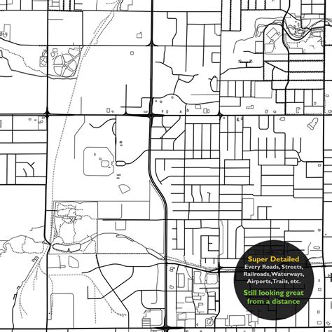 Springfield Mo Map Print Missouri Usa Map Art Poster City Etsy