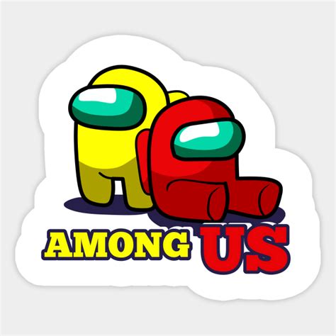 Among Us Logo Sticker Mongaus