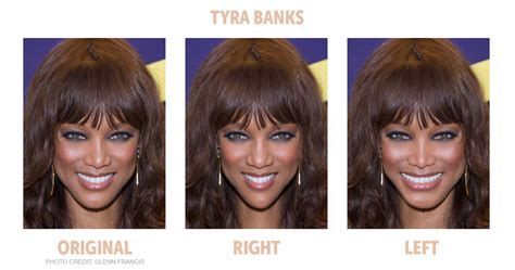 Side By Side Comparison Models With The Most Symmetrical Faces