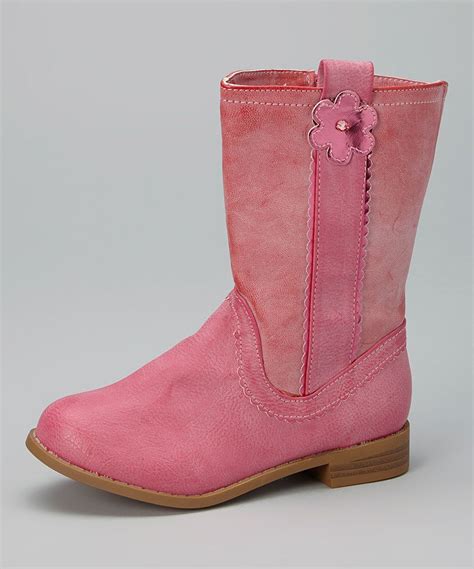 Take A Look At This Pink Floral Riding Boot I Bought At Zulily Today