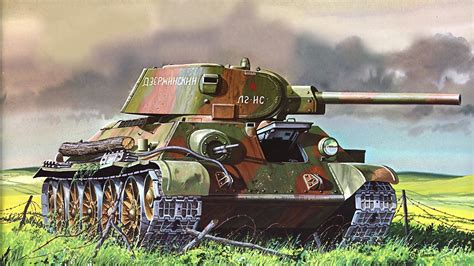 zdjęcie T 34 czołg T 34 76 Rysowane Wojska 1920x1080