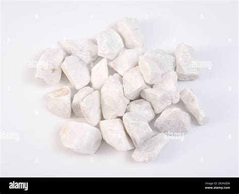 Dolomite Mineral Stones Heep On White Background Stock Photo Alamy