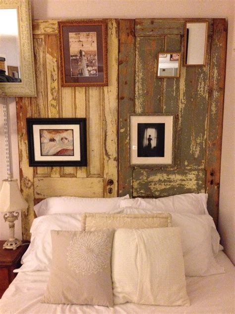 We Made This Headboard Out Of Two Old Doors Diy Upcycling Salvage
