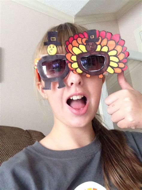 You'll be proud to be called a turkey when you sport these. Thanksgiving glasses!! | Thanksgiving glasses, Glasses ...