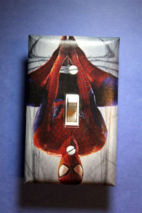 Spiderman Light Switch Plate Cover Comic Book By Comicrecycled Switch