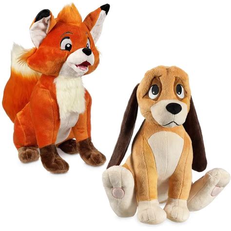 Disney The Fox The Hound Tod Todd And Copper Stuffed Plush Doll Toy 14