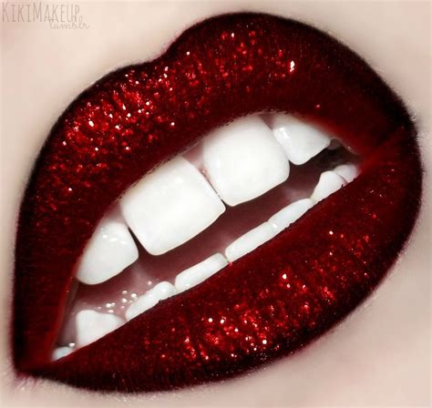 Sexy Red Glitter Lipstick Lips Telegraph