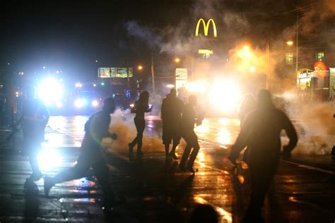 Ferguson Shooting Man Critically Injured As Missouri Police Fire Tear
