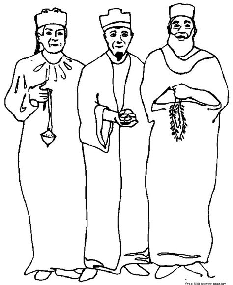 christmas  wise men coloring pagesfree kids coloring page