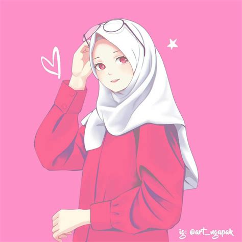 Pin Oleh Hera Di Hera Ilustrasi Karakter Kartun Hijab Anime Kawaii