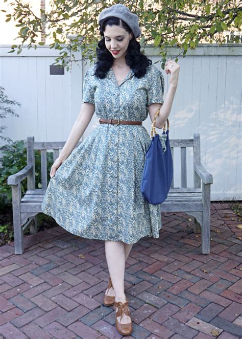 Vintage School Fashion 1940s Repro Dresses