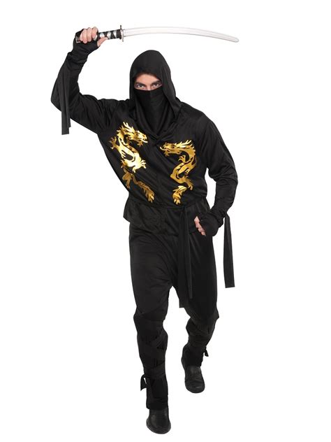 Adult Black Ninja Costume 997669 Fancy Dress Ball