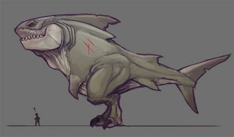Shark T Rex Awesome Concept Art Characters Creature Art