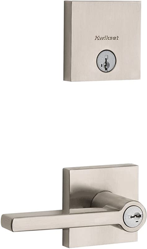 Kwikset 99910 060 Halifax Keyed Entry Lever And Downtown Single