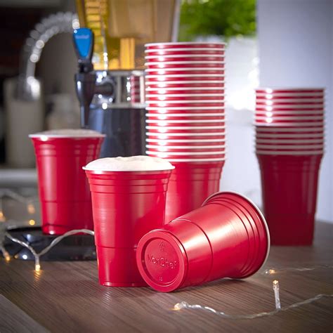 PACK OF 50 RED American Party Cups 16oz Disposable Party Cups ...