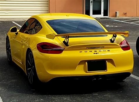 2013 2016 Porsche Cayman Gt4 Style Dual Wing Spoiler Package