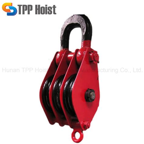 Open Type Pulley Block Single Sheave With Hook China Pulley Block And