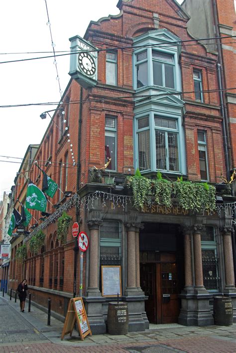 The Stags Head Pub On The Corner Of Dame Court And Dame Lane In Dublin