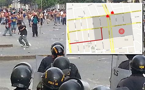 Mapa Los Puntos Críticos De La Violencia Desatada En La Parada Lima