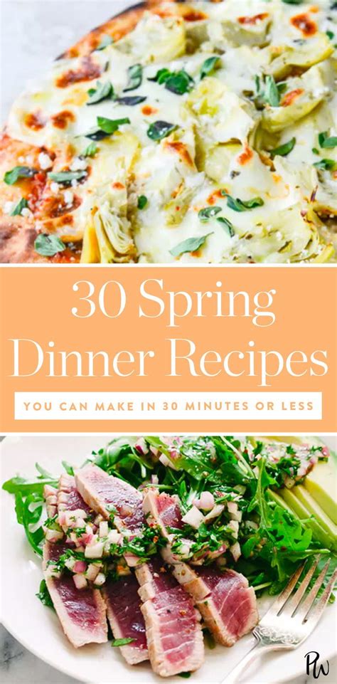 30 Minute Spring Dinner Recipes Spring Dinner Recipes Healthy Spring