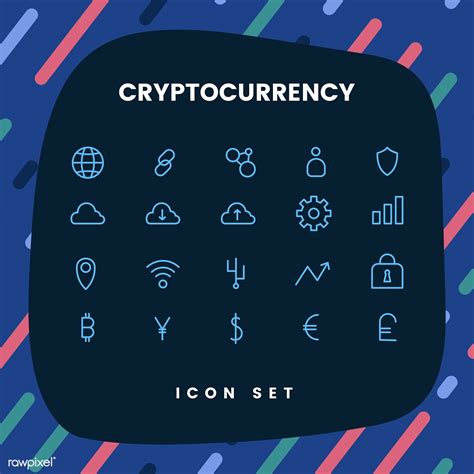 Link your ico to success! Cryptocurrency set electronic cash symbol vector | free ...