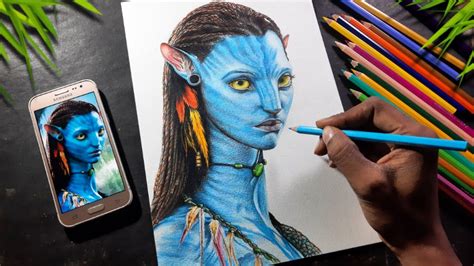 Avatar Drawing Neytiri 💙 Avatar 2 Drawing Step By Step Last