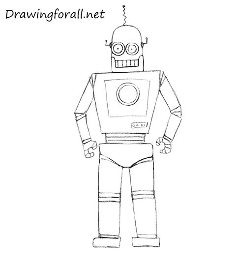 How To Draw A Robot Easy Drawings Drawing For Kids Drawings Images