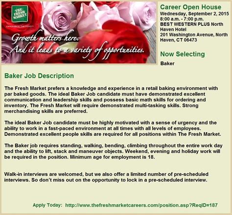 Check spelling or type a new query. Baker Jobs in Guilford, CT | Job, Grocery, Baker job