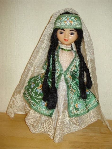 Vintage Soviet Russian Uzbekistan Doll Toy In Uzbek National Costume Ussr 27 41 9 57 Народный