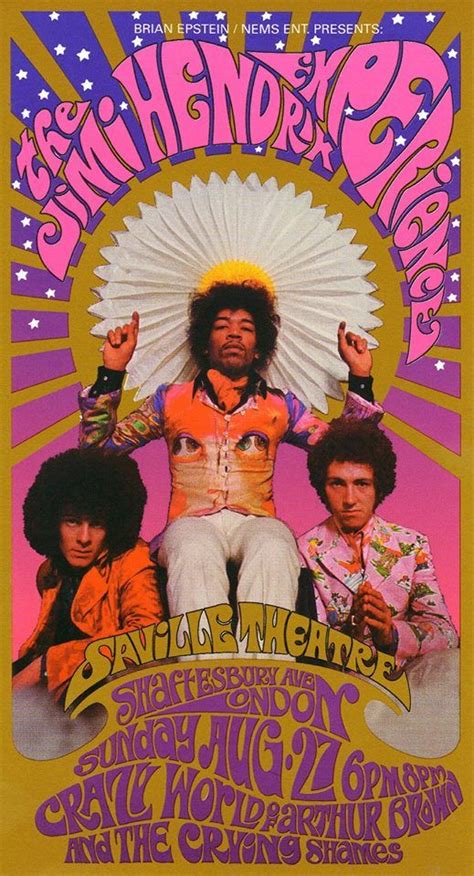 Jimi At The Saville Theatre With Images Jimi Hendrix Poster