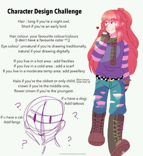 370 Draw an OC Based on Yourself ideas in 2021 | drawing challenge, art