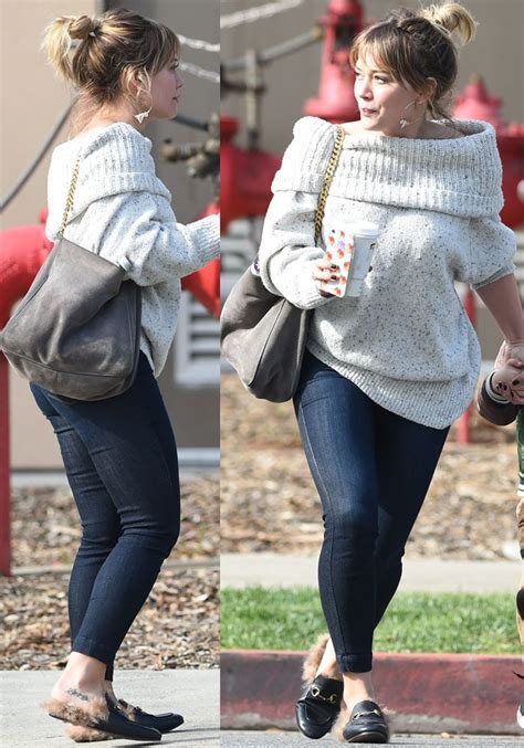 Hilary Duff Has Fun With Her Son Luca Comrie At A Demonstration By The Los Angeles Fire