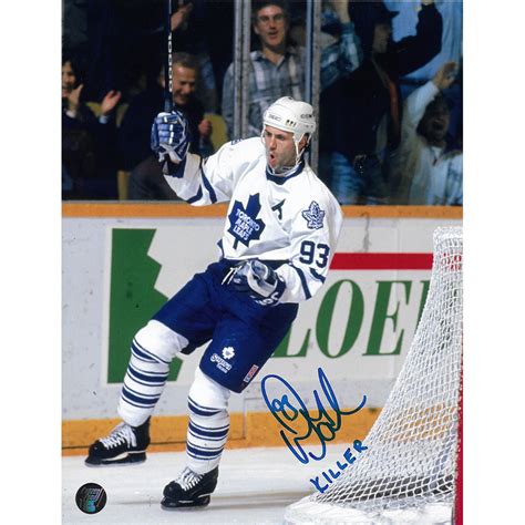Doug Gilmour Autographed Toronto Maple Leafs 8x10 Photo Wkiller
