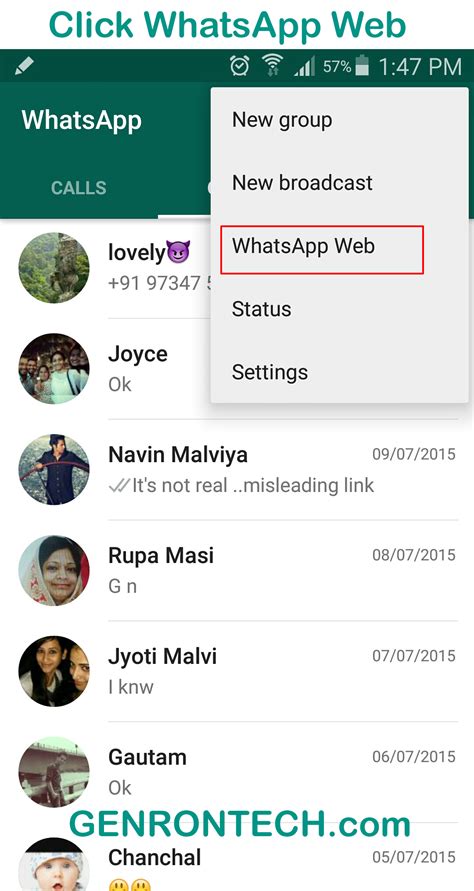 Web App Interface For Whatsapp On Pc