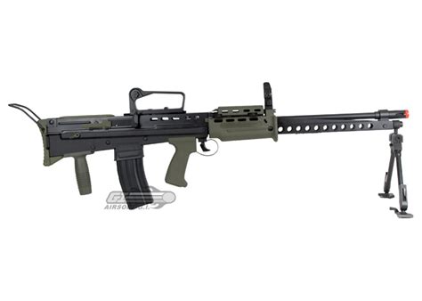 Ics L86 A2 Aeg Airsoft Lmg Od Green Black