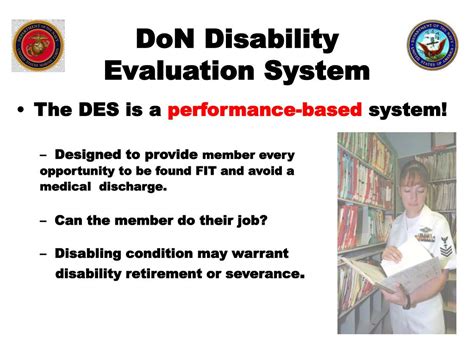 Ppt Department Of The Navy Disability Evaluation System Naval Health