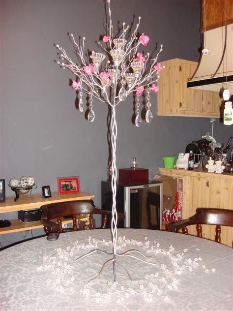 My Diy Crystal Tree Centerpiece Weddingbee Photo Gallery
