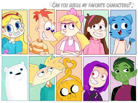 Can You Guess My Favorite Characters By Miaomiao0w0 On Deviantart
