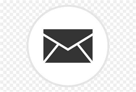 Account Email Grey Mail Round Transparent Icon White Email Icon