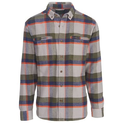 Woolrich Mens Oxbow Pass Plaid Flannel Shirt Eastern Mountain Sports