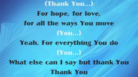 Mikeschair All I Can Do Thank You With Lyrics 2014 Youtube