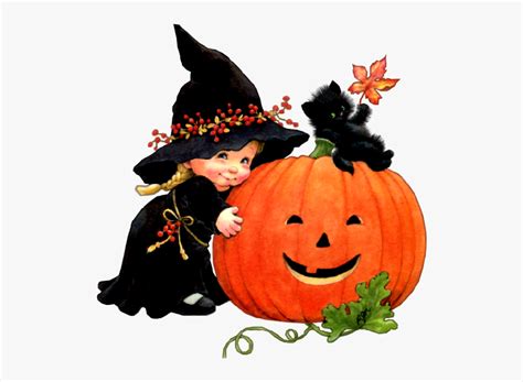 Cute Halloween Witches Clip Art