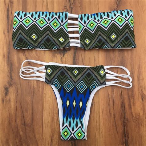 Jaberai String Brazilian Bikini Set Print Swimsuit Hot Sex Picture