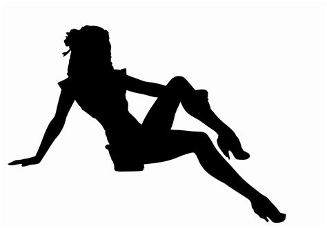 Pin Up Silhouette Clip Art At Getdrawings Free Download